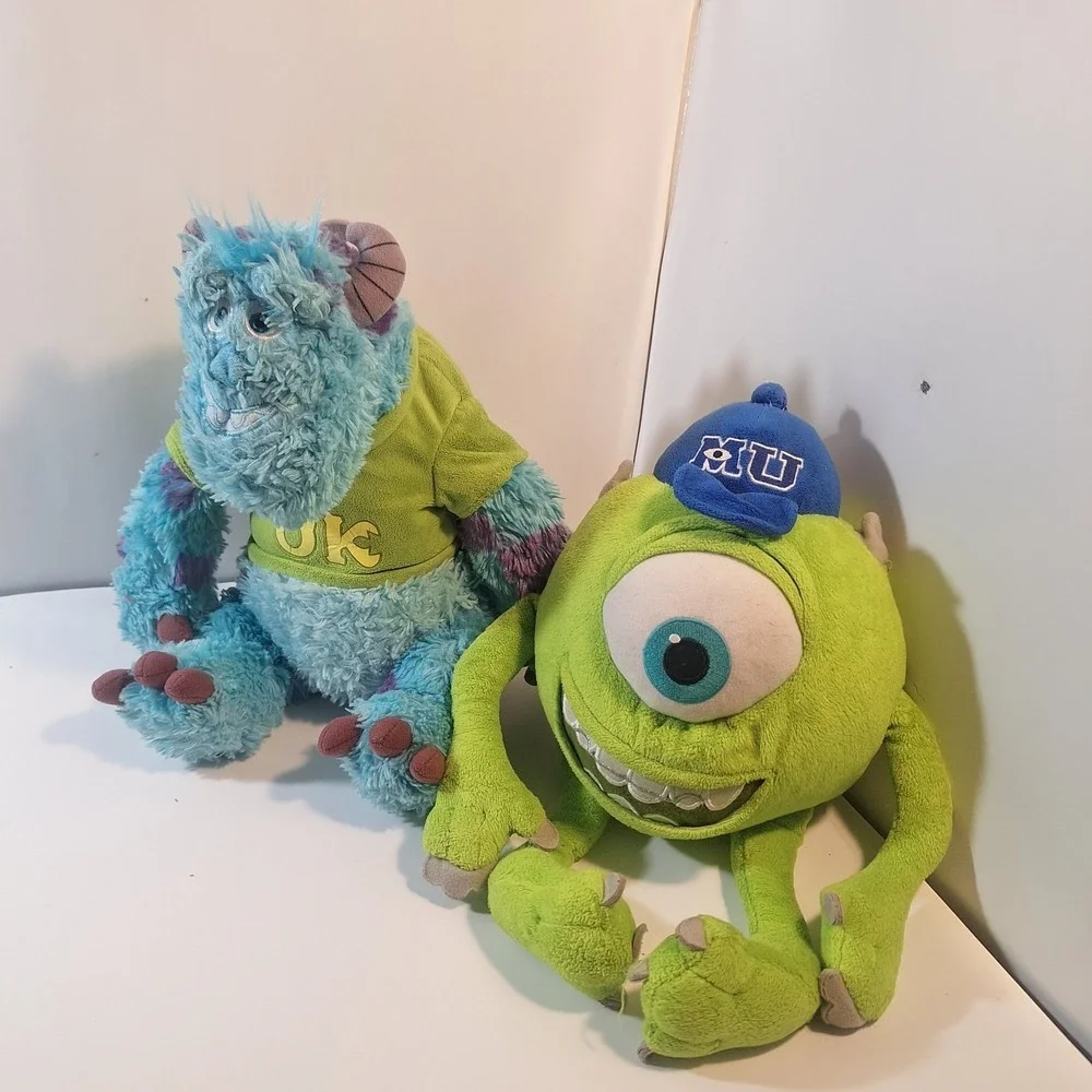 Disney Parks Pixar Monsters Inc. Sulley and Mike Wazowski Plush Authentic
